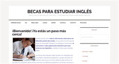 Desktop Screenshot of becasparaestudiaringles.com
