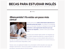 Tablet Screenshot of becasparaestudiaringles.com